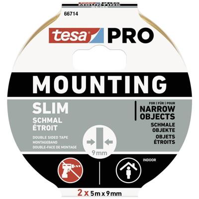 tesa Mounting PRO Schmal 66714-00000-00 Montagetape Wit (l x b) 10 m x 9 mm 2 stuk(s) tesa Mounting PRO Schmal 66714-00000-00 Montagetape Wit (l x b) 10 m x 9 mm 2 stuk(s)