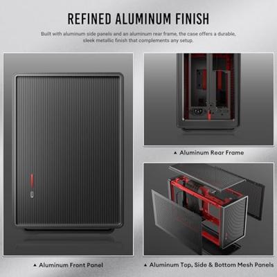 Antec 0-761345-10168-4 Mini-tower Gaming-behuizing Zwart Stoffilter