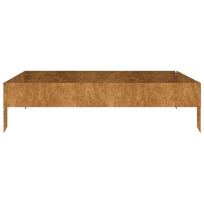 VidaXL Plantenbak verhoogd 100x100x26 cm cortenstaal