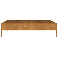 VidaXL Plantenbak verhoogd 100x100x26 cm cortenstaal - thumbnail