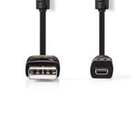 Datakabel voor Camera&apos;s | USB-A Male - UC-E6 8-Pins Male | 2,0 m | Zwart - thumbnail