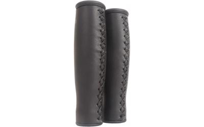 Edge Handvatset city leer - 135/135mm - zwart