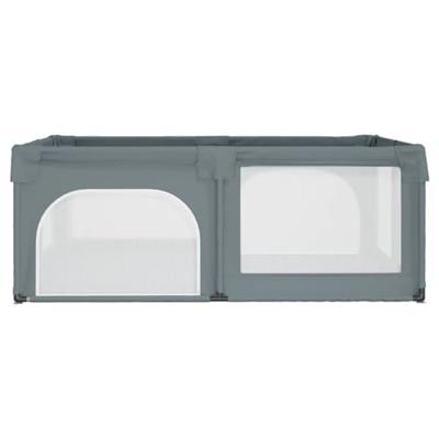 Babybox met 2 deuren oxford stof lichtgrijs - thumbnail