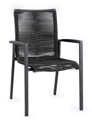 Tierra Outdoor Dining Tuinstoel Foxx Rope Charcoal