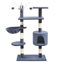 VidaXL Kattenkrabpaal met sisal krabpalen 125 cm donkerblauw - thumbnail