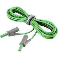 VOLTCRAFT MSB-501 Veiligheidsmeetsnoer Banaanstekker 4 mm Banaanstekker 4 mm 5.00 m Groen 1 stuk(s) - thumbnail