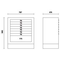 Beta C55M8-Vaste Module Met 8 Laden - 055000207 - thumbnail