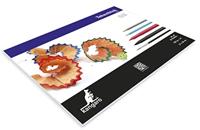 Kangaro K-5550 Tekenblok 270x360mm 200gr 20 Vel, Wit - thumbnail