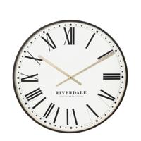 Riverdale Wandklok Camden Wit - thumbnail