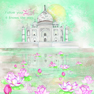 Wenskaart Tempel (Set van 3)