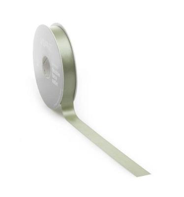 Satijnlint PREMIUM Double face 25mm x 25 meter green gold