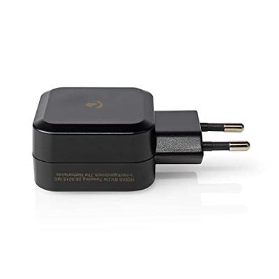 Nedis WCHAU484ABK Wandoplader 4,8 A 2 Uitgangen Usb-a Zwart