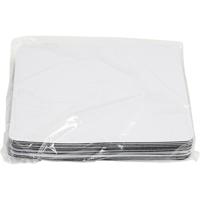 Muismat, afm 20x24 cm, wit, 12 stuk/ 1 doos - thumbnail