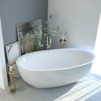 Ligbad Vrijstaand Boss & Wessing 180x80x61 cm Hoogglans Wit Boss & Wessing - thumbnail