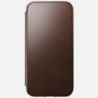 Nomad Modern Horween lederen folio iPhone 14 Pro Max - Rustic Brown - thumbnail