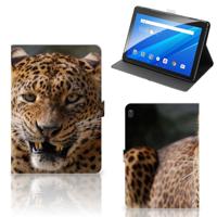 Lenovo Tab E10 Flip Case Luipaard - thumbnail