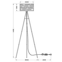 Globo Tripod vloerlampTunno - 15342S - thumbnail