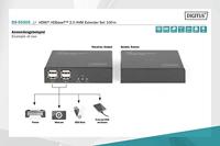 Digitus DS-55505 HDBaseT-extender (ontvanger) Via netwerkkabel RJ45 100 m - thumbnail