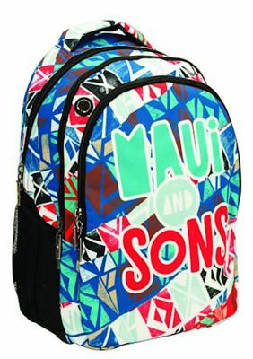 Maui & Sons rugzak junior 30 liter 32 x 45 cm polyester zwart