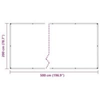 VidaXL Doorzichtig zeildoek met zeilringen 2x5 m pvc - thumbnail