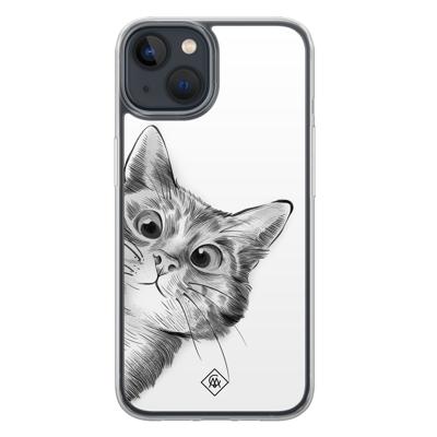 iPhone 13 mini hybride hoesje - Kat kiekeboe