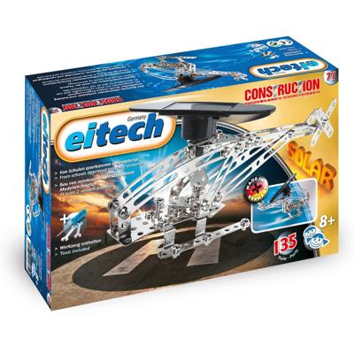 Eitech constructieset helikopter solar staal zilver 138 delig Eitech constructieset helikopter solar staal zilver 138 delig