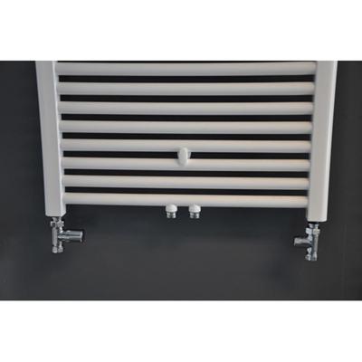 Wiesbaden Luxe Radiator Aansluitset Recht Chroom