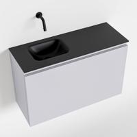 MONDIAZ OLAN 80cm toiletmeubel cale. LEX wastafel urban links geen kraangat - thumbnail