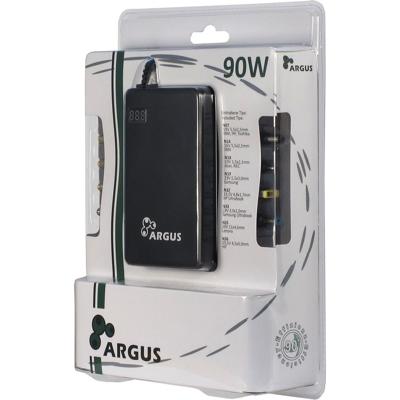 Inter-Tech ARGUS NB-90SA Binnen 90W Zwart netvoeding & inverter - thumbnail