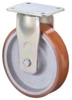 BS Rollen Bokwiel voor zware lasten | wiel-d. 150 mm draagvermogen 800 kg | gegoten polyurethaan | plaat L138xB110 mm | 1 stuk - RR110.C10.150 - thumbnail