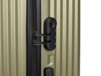 Kofferset Groen Strepen 3 Onderdelen - thumbnail