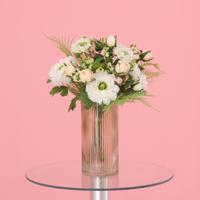 Handgebonden Kunstboeket Frieda Bern 35cm Wit - thumbnail