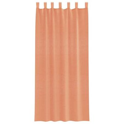 Gordijnen met lussen 2 st terracotta 140x245 cm