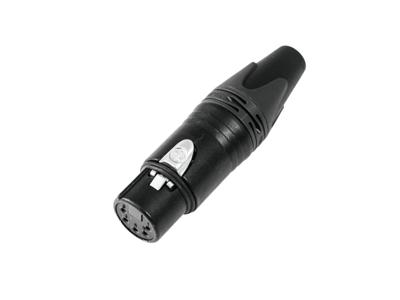 Neutrik NC5FXX-B XLR-connector Bus, recht Aantal polen: 5 Zwart 1 stuk(s) Neutrik NC5FXX-B XLR-connector Bus, recht Aantal polen: 5 Zwart 1 stuk(s)
