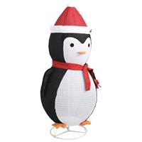VidaXL Kerstpinguïn decoratief led 180 cm luxe stof - thumbnail