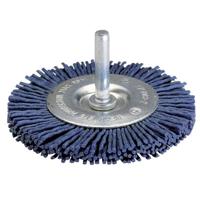 Wolfcraft Nylon-draadborstel | Blauw | 6-kant schacht | Ø100mm | 1 stuk - 2727000 - thumbnail