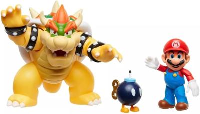 Nintendo Super Mario Bowser vs Mario figurenset