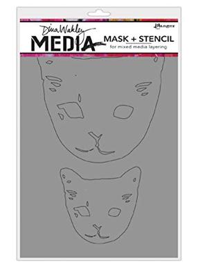 Ranger Ink Ranger • dina wakley media sjabloon cat head masks