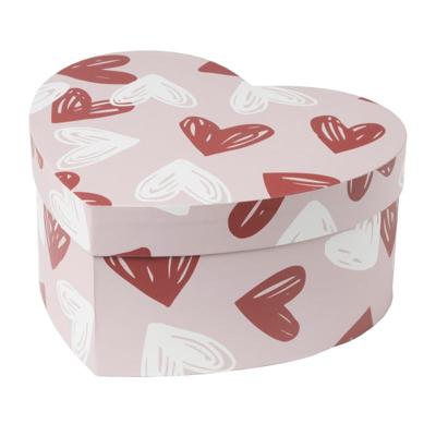 Cadeaudoos hartjes groot - 15x31x28 cm