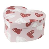 Cadeaudoos hartjes groot - 15x31x28 cm - thumbnail