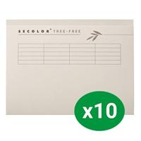 Vouwmap djois tree-free folio ongelijk 226gr beige | 10 stuks - thumbnail