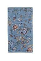 Pip Studio Pip Studio Secret Garden Handdoek Blauw 55x100 cm - thumbnail