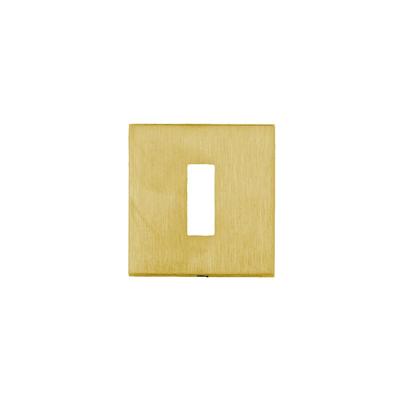 HDD Pro Sleutelplaatje Square 48 Mm Mat Messing Gepolijst HDD Pro Sleutelplaatje Square 48 Mm Mat Messing Gepolijst