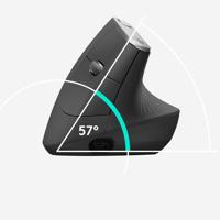 Logitech Ergonomische muis Bluetooth, Radiografisch Optisch Zwart, Zilver 4 Toetsen 4000 dpi Ergonomisch - thumbnail