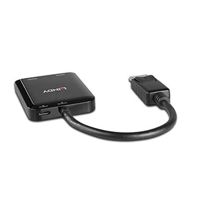 LINDY 38430 DisplayPort-splitter 2 poorten Zwart