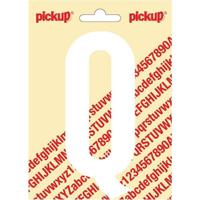 Plakletter Nobel Sticker witte letter Q wit Pickup - Pickup - thumbnail