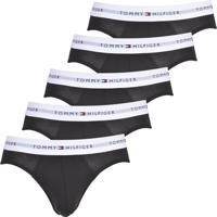 Tommy Hilfiger 5-Pack Heren slips - Black Classic - Klassieke heup onderbroeken mannen - Katoen - thumbnail