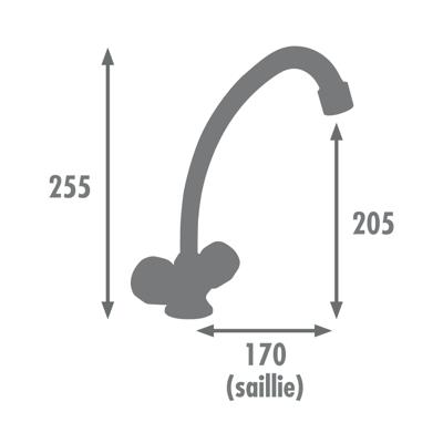 Edouard Rousseau - KONFORT Keukenmengkraan - Chroom
