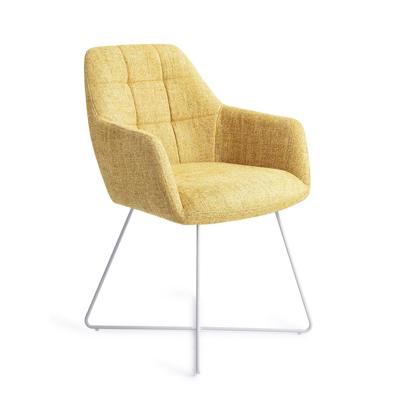 Jesper Home Noto eetkamerstoel Bumble Bee cross white Jesper Home Noto eetkamerstoel Bumble Bee cross white