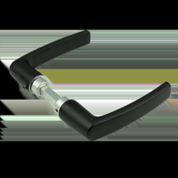AMI deurkrukken 332 blokmodel - deurdikte 38/42mm - zwart - 739000 - thumbnail